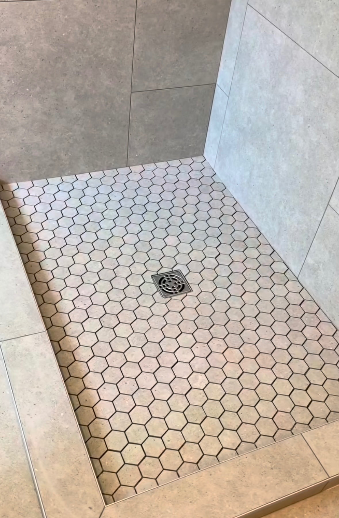 Bathroom floor tile installation NYC Brooklyn porcelain marble