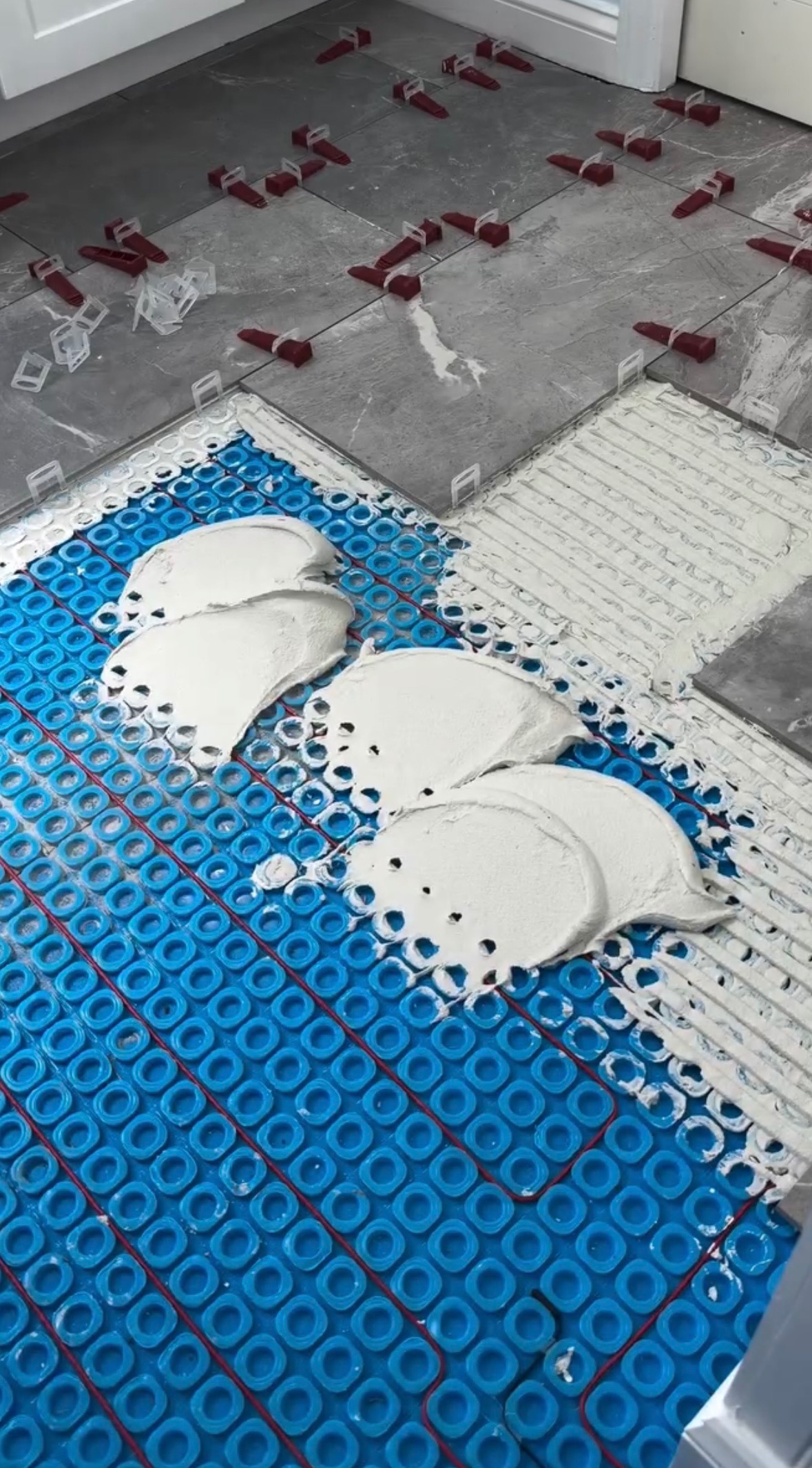 Heated floor tile bathroom NYC