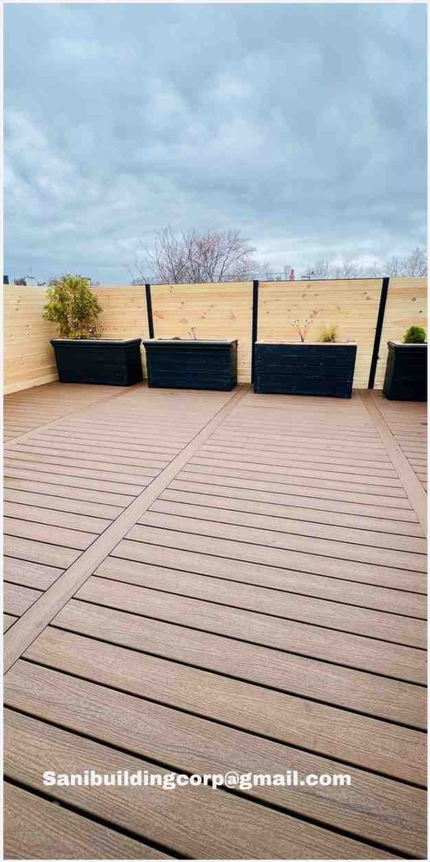 Roof deck rebuild after - NYC renovation by Sani Building Corp