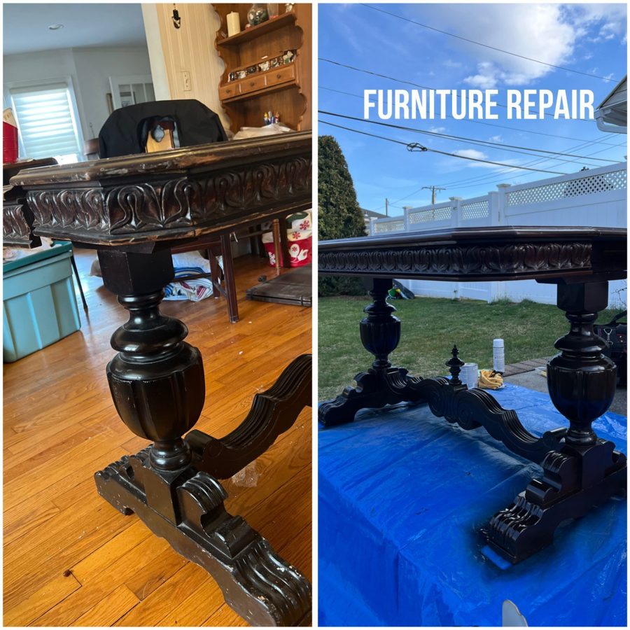 Furniture repair and French polish - finish carpentry and millwork by Sani Building Corp