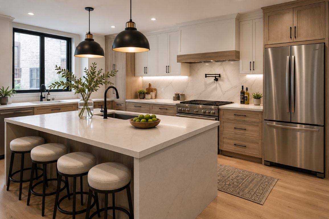 Kitchen renovation in progress - Sani Building Corp