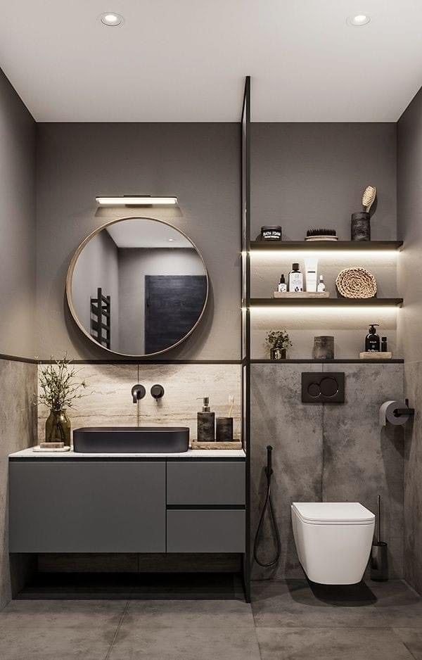 Sage Tile Bath — Eltingville Refresh bathroom renovation, Staten Island - Sani Building Corp