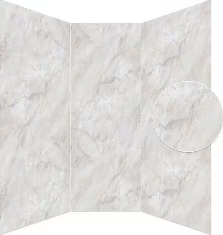Soft Grey Stone waterproof shower wall panel